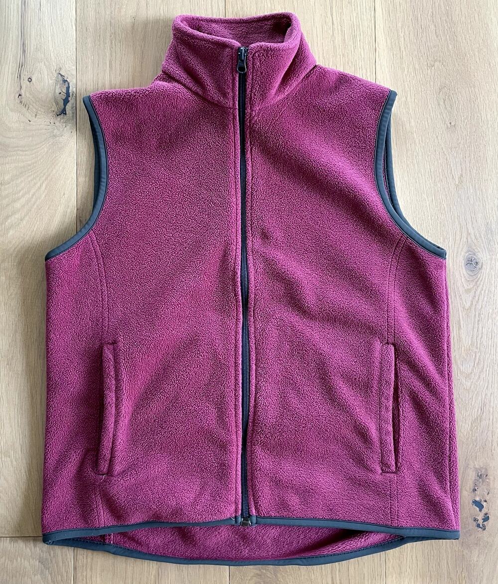Woolrich Y2K Vintage Fleece Vest Dark Pink - Size M